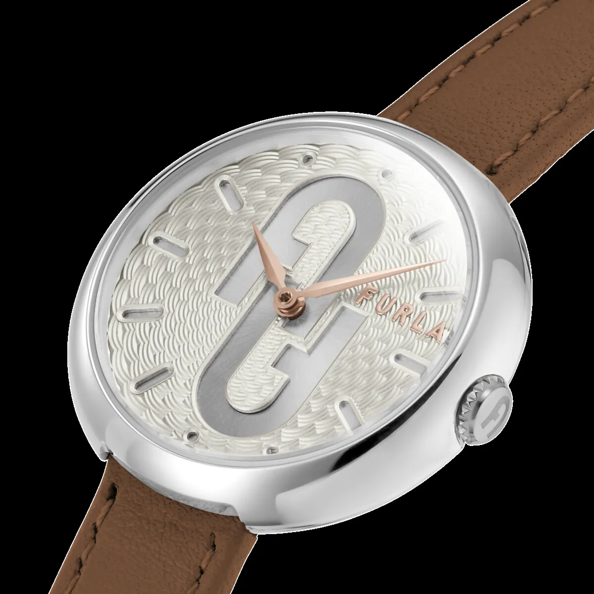 Furla Cosy braune Lederuhr