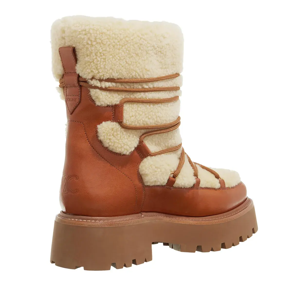 Winterstiefel mit Schnürung und Shearling