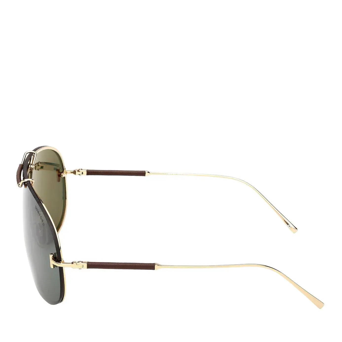 Pilotenbrille mit Lederdetails