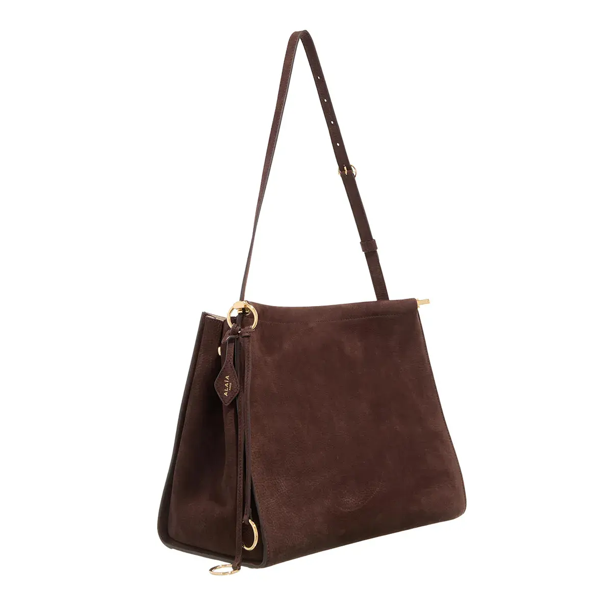 Elegante Schultertasche aus Wildleder