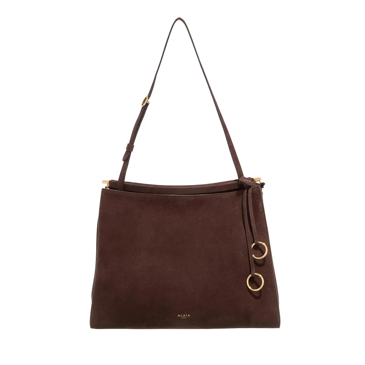 Elegante Schultertasche aus Wildleder