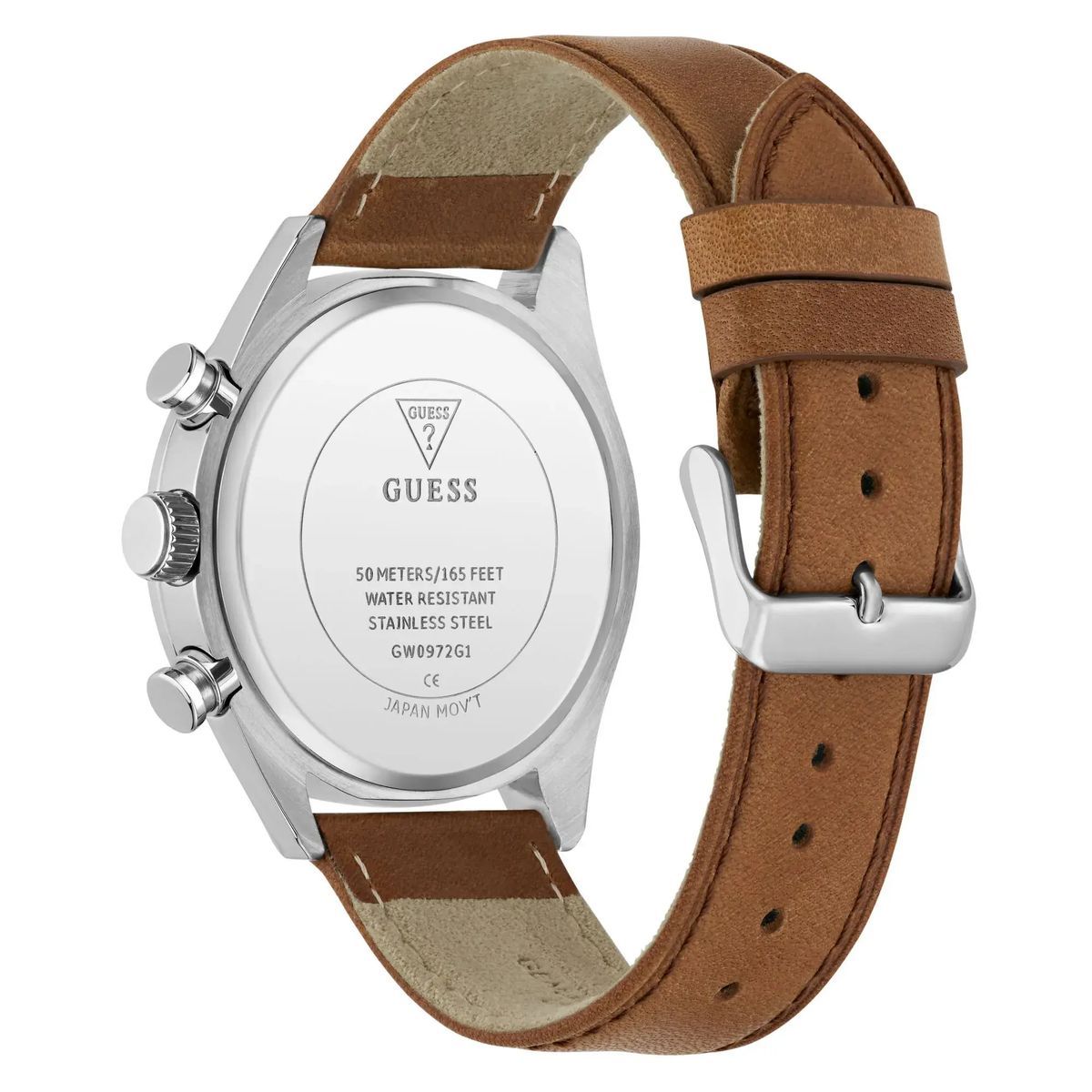 Klassische Chronographenuhr mit Lederarmband