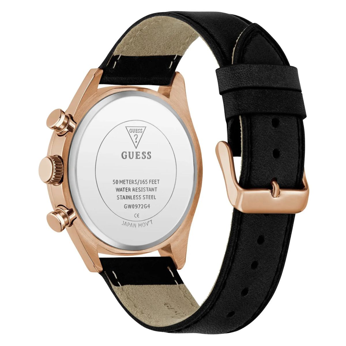 Chronograph Uhr mit Lederarmband