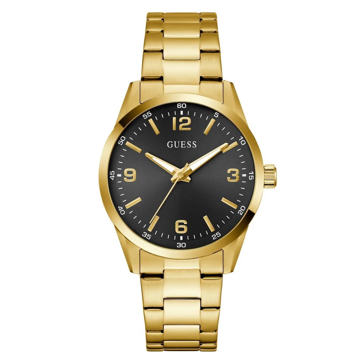 Elegante goldfarbene Analoguhr