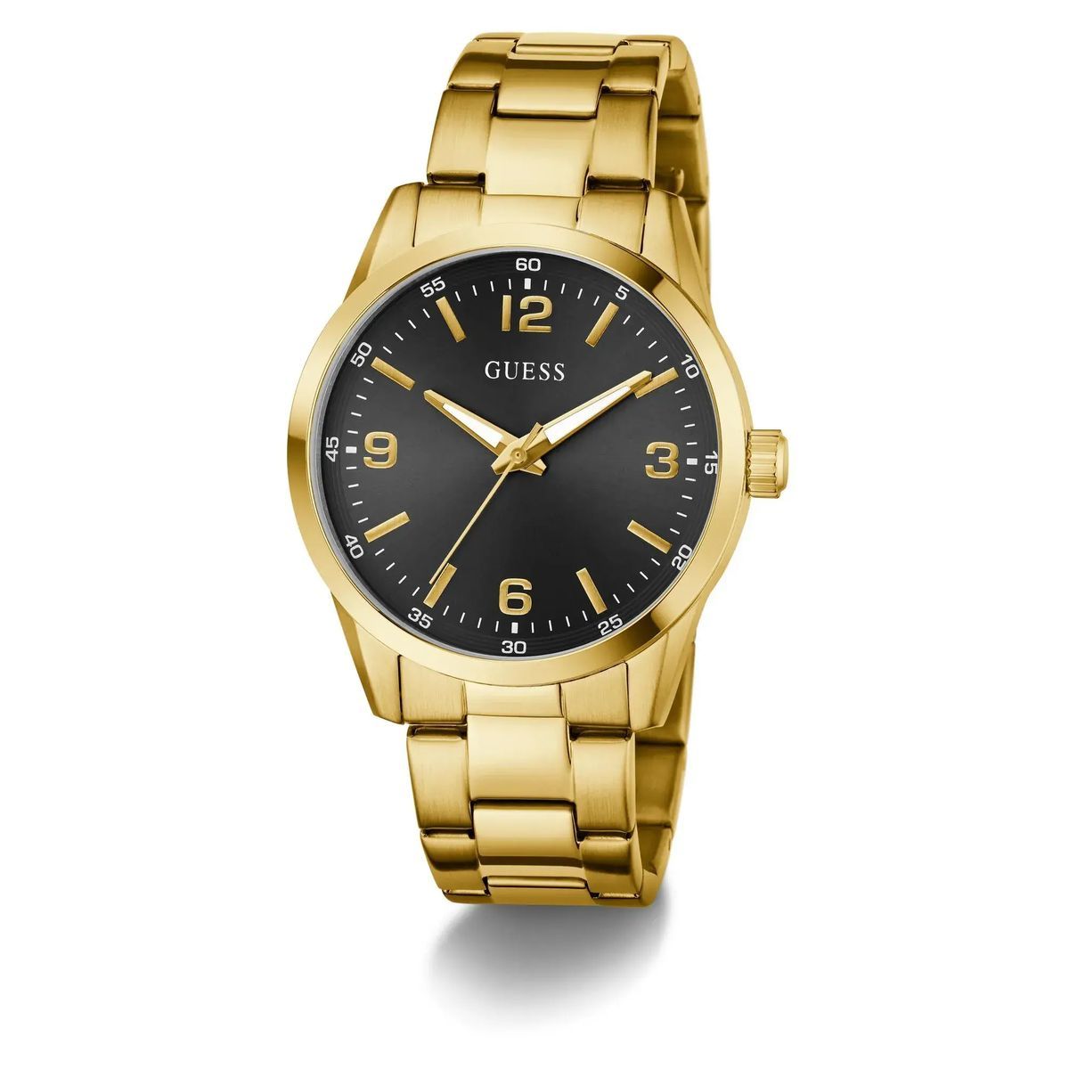Elegante goldfarbene Analoguhr