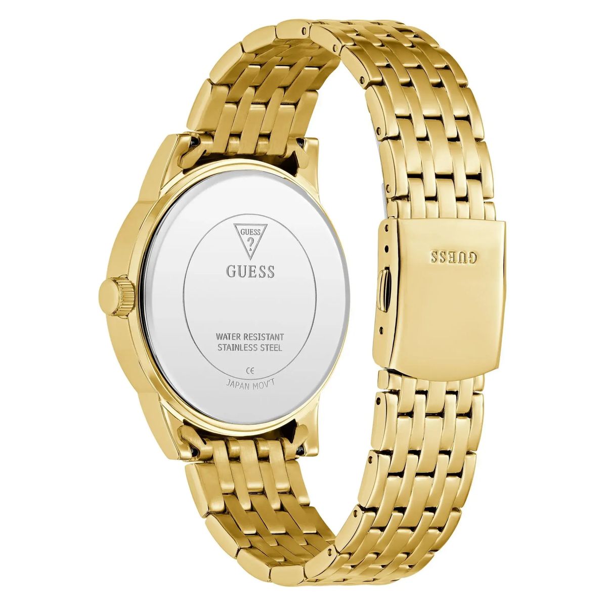 Goldfarbene Multifunktionsuhr mit Armband