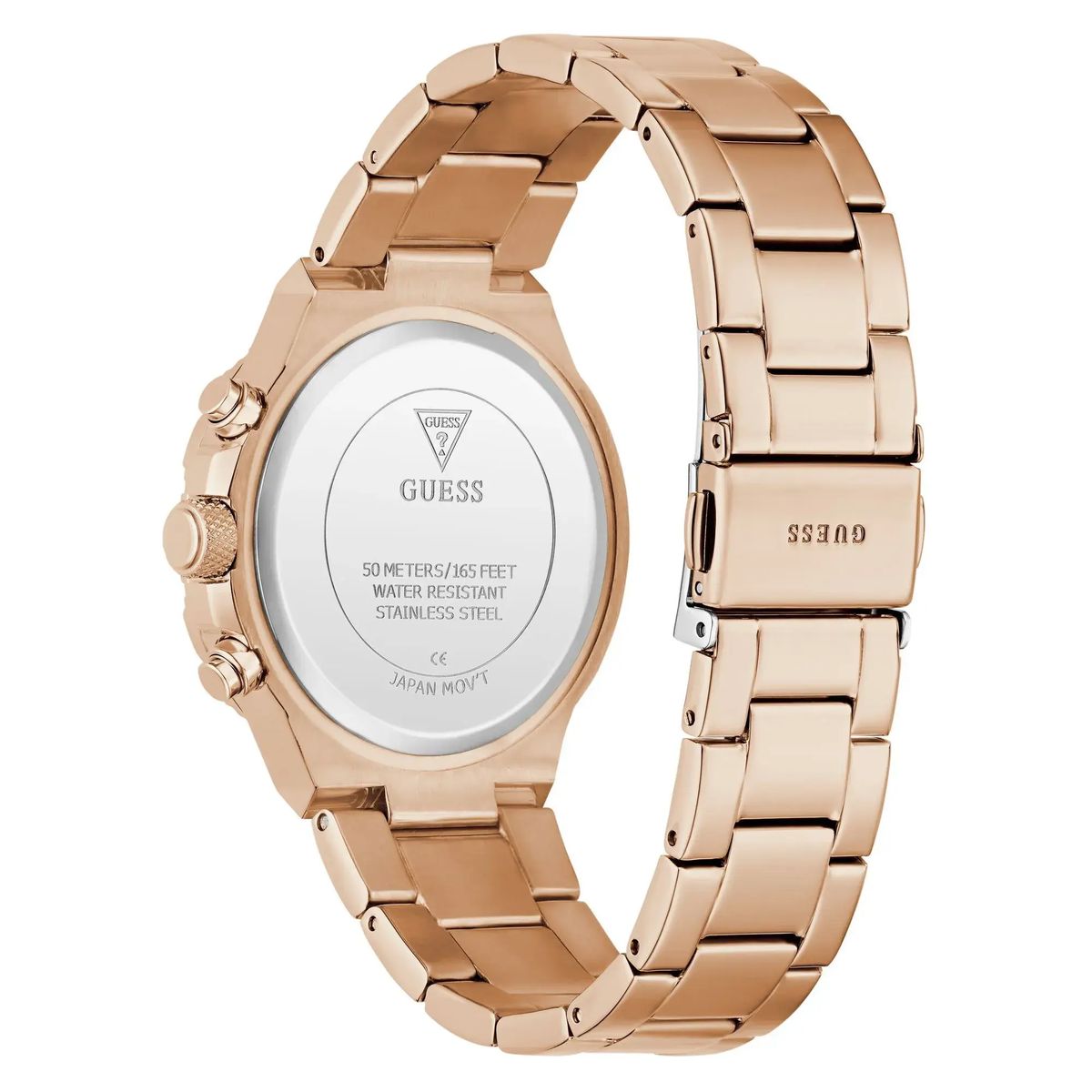 Funkelnde roségoldene Chronographenuhr