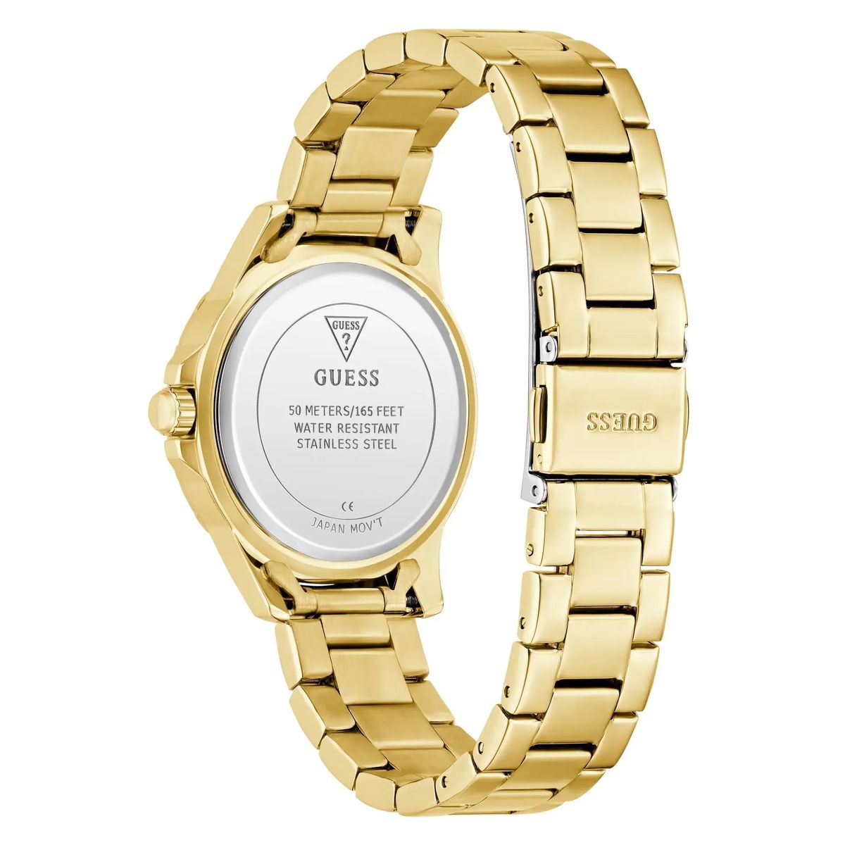Goldfarbene analoge Armbanduhr