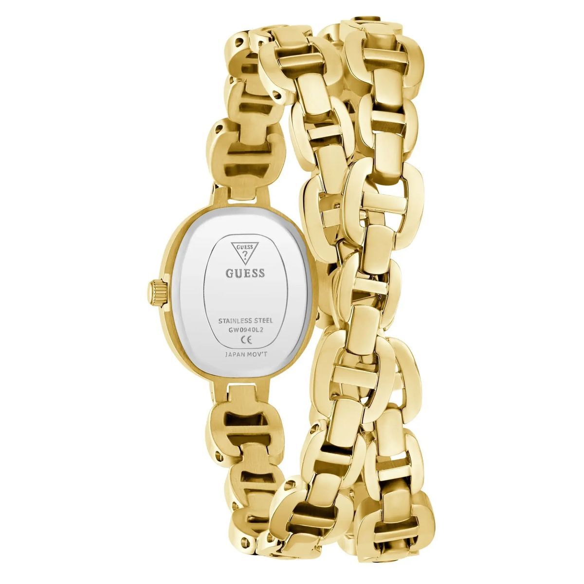 Goldene Gliederarmbanduhr