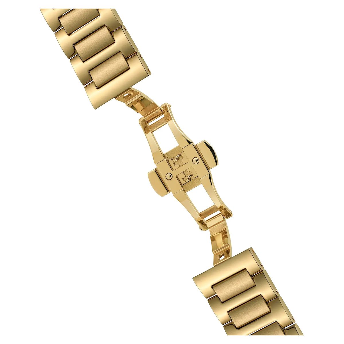 Elegante Skelettuhr mit goldenem Zifferblatt