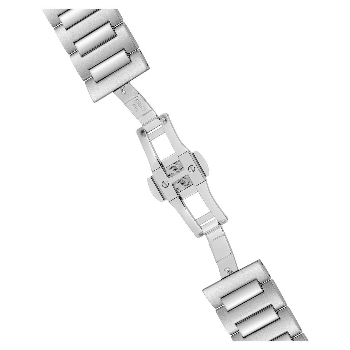 Silberne automatische Skelett-Armbanduhr