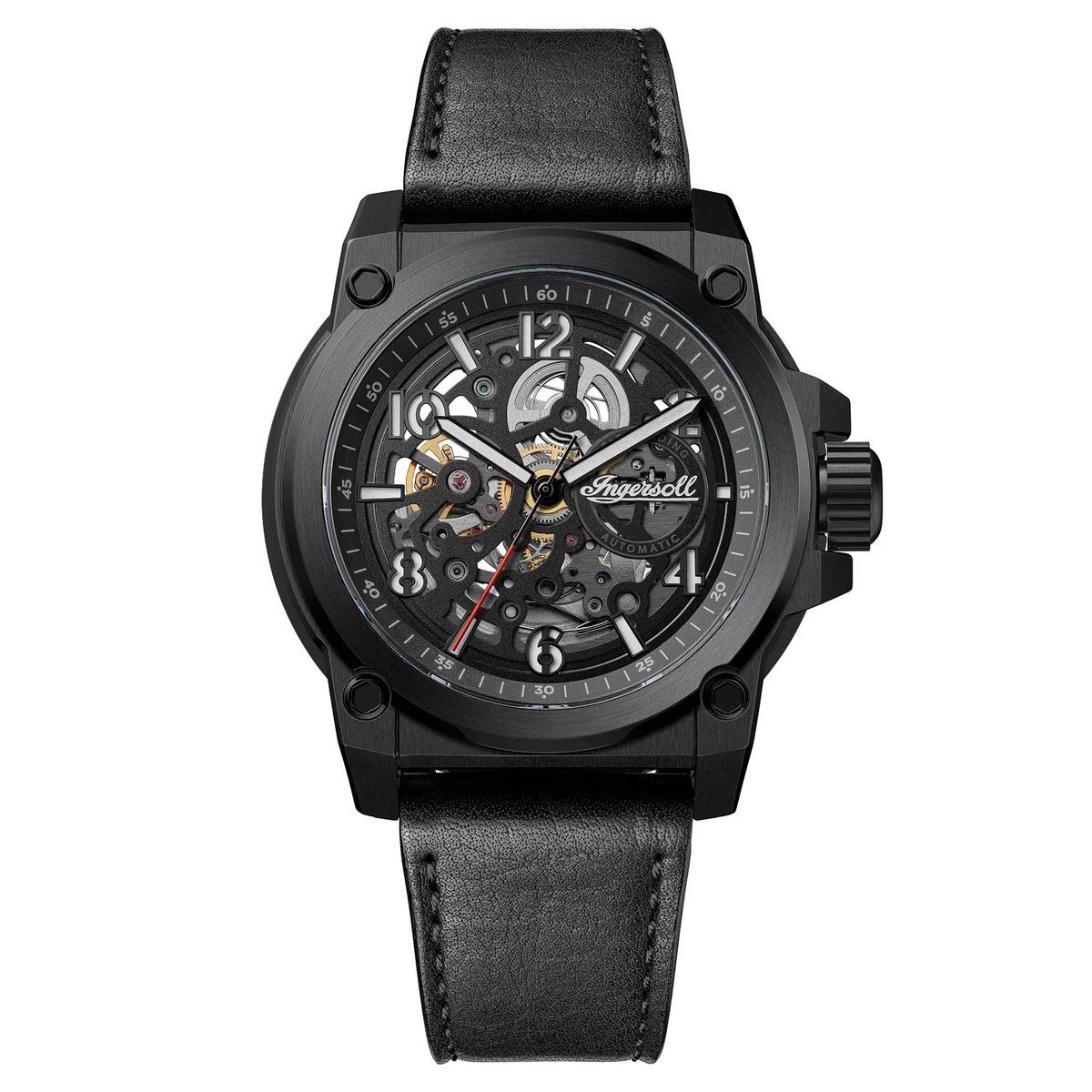 Automatische Skelett-Zifferblatt Armbanduhr