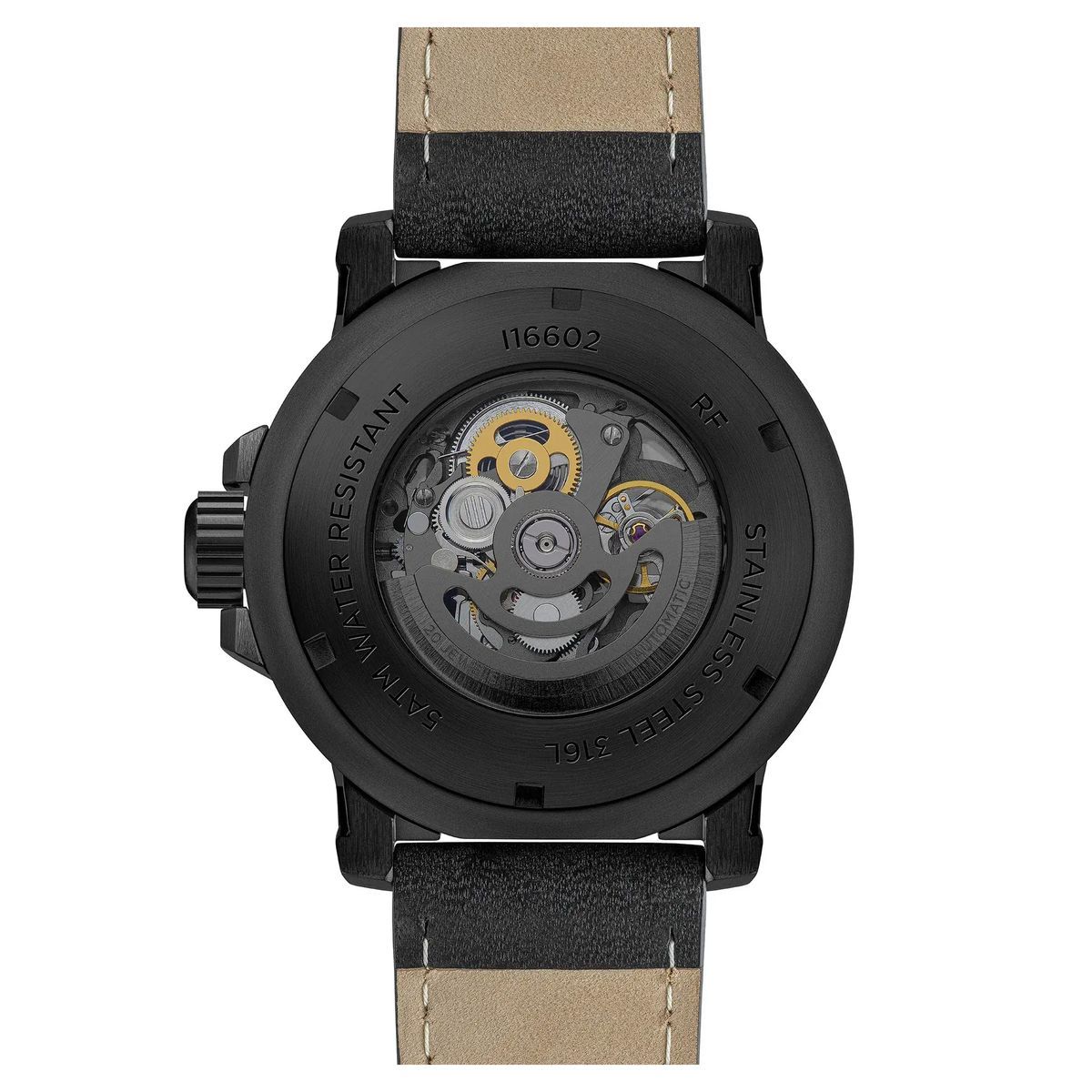 Automatische Skelett-Zifferblatt Armbanduhr