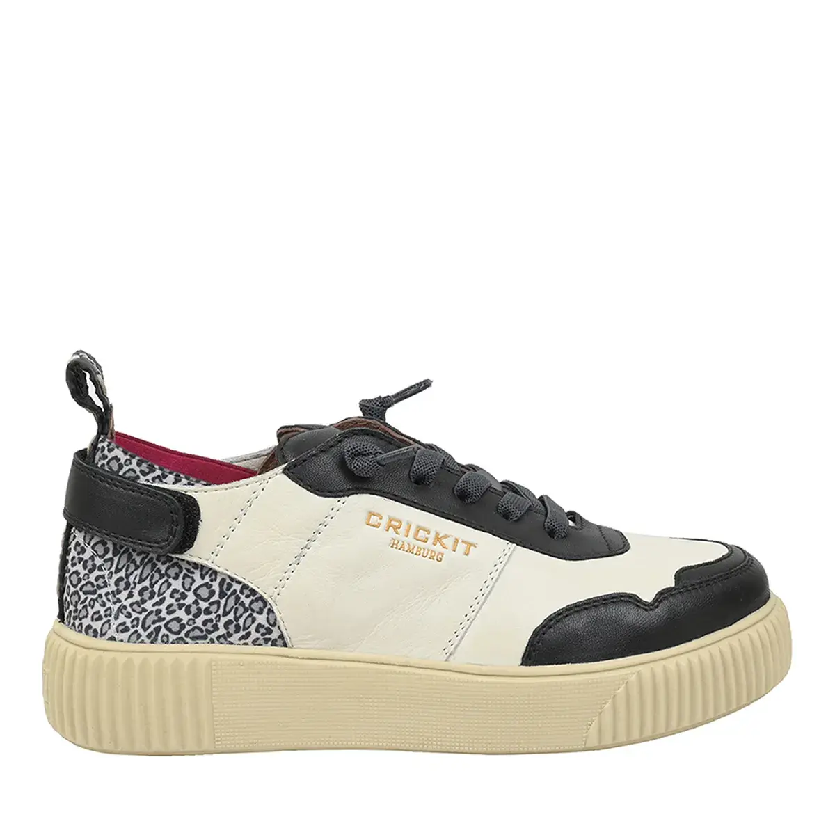 Zweifarbige Leder-Sneakers