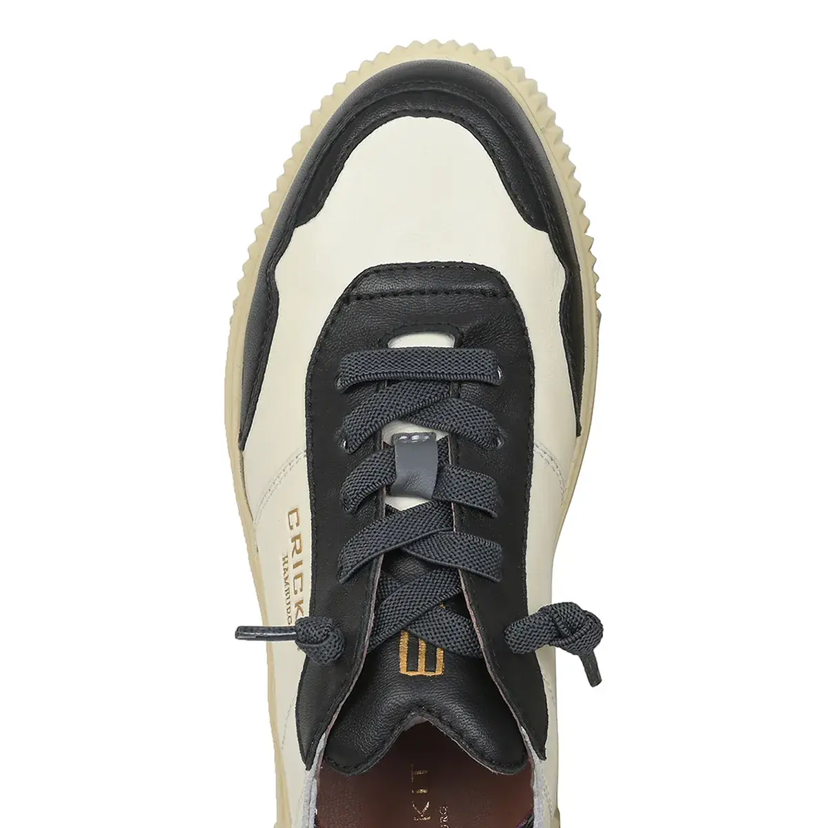 Zweifarbige Leder-Sneakers