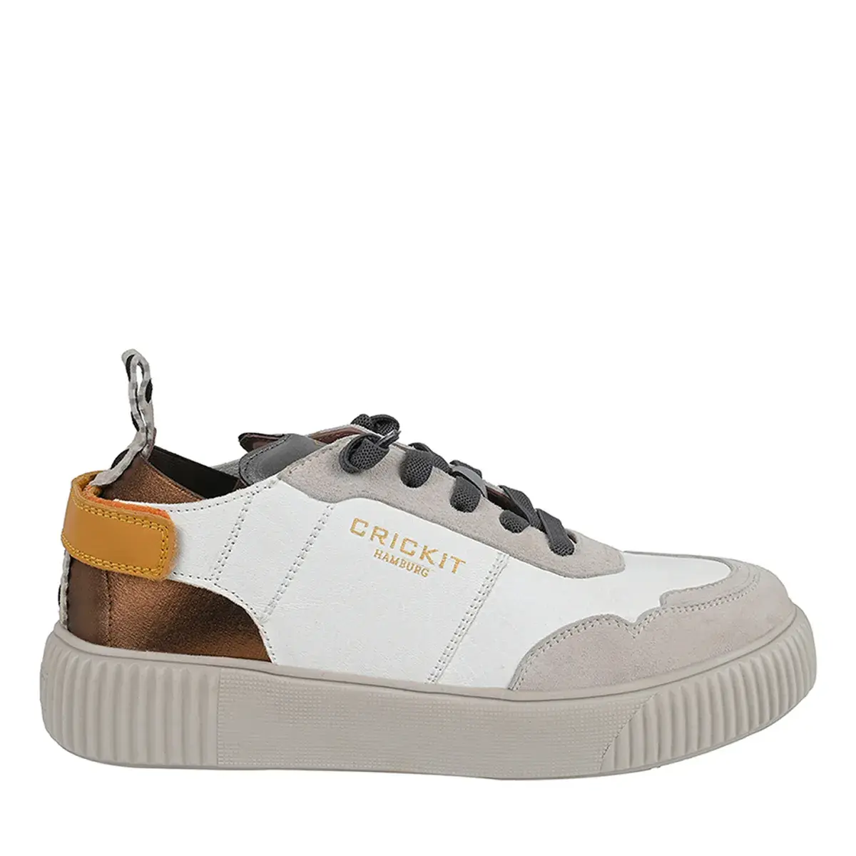 Low-Top Leder Sneaker mit Zuglasche