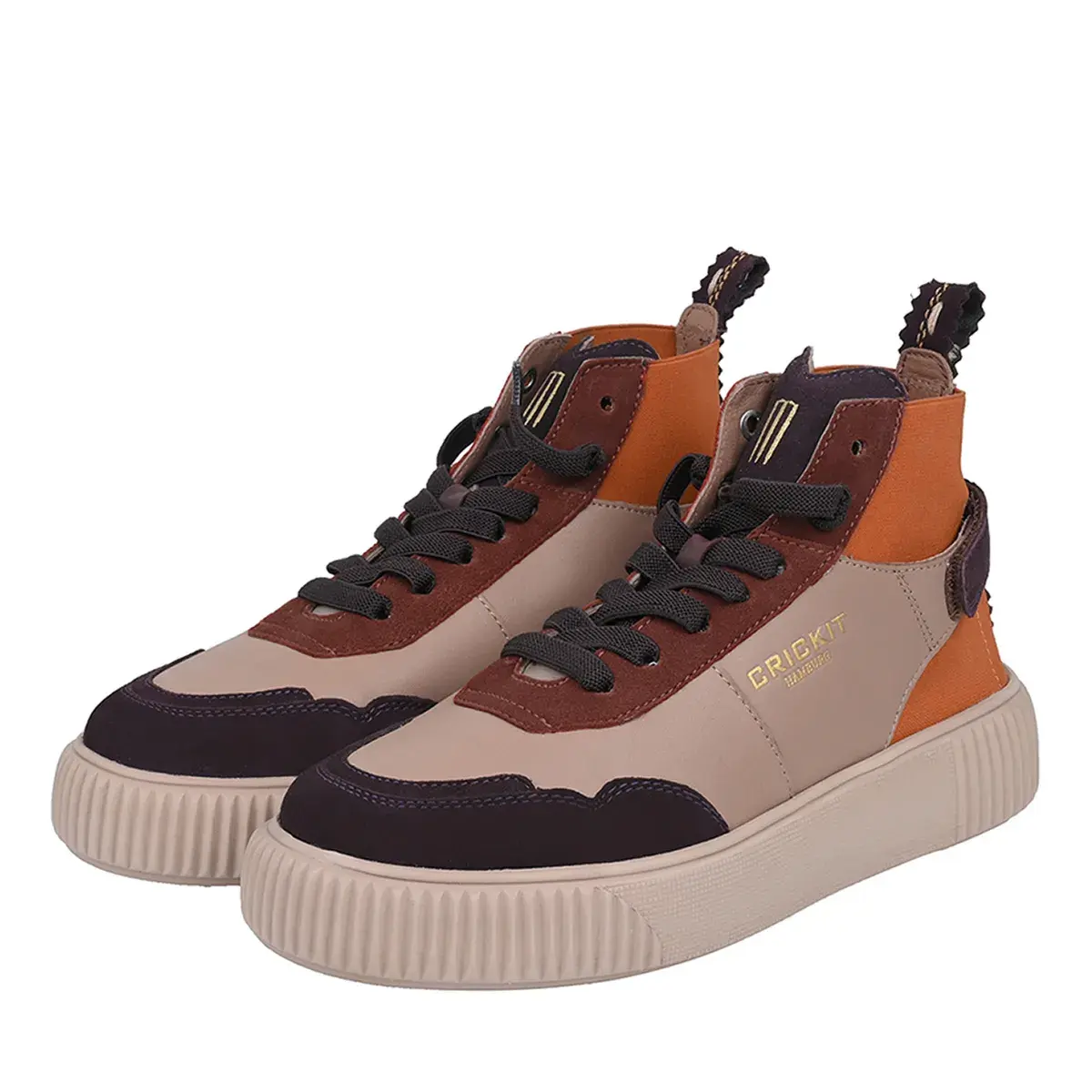 Colorblock High-Top Freizeit Sneaker