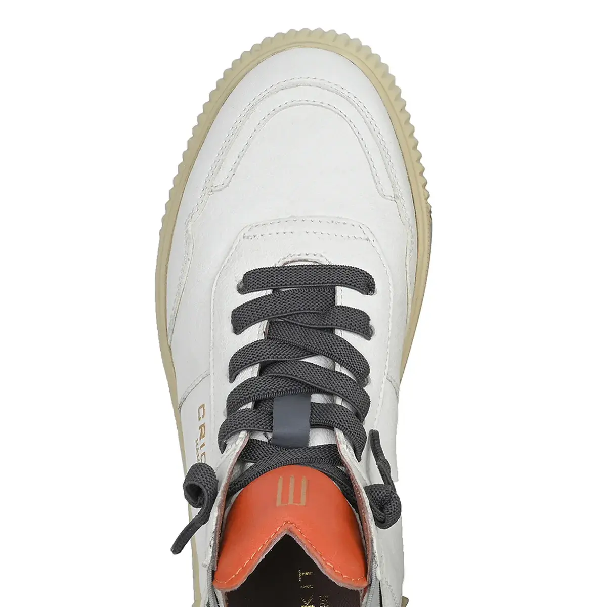 Moderner weißer High-Top-Sneaker