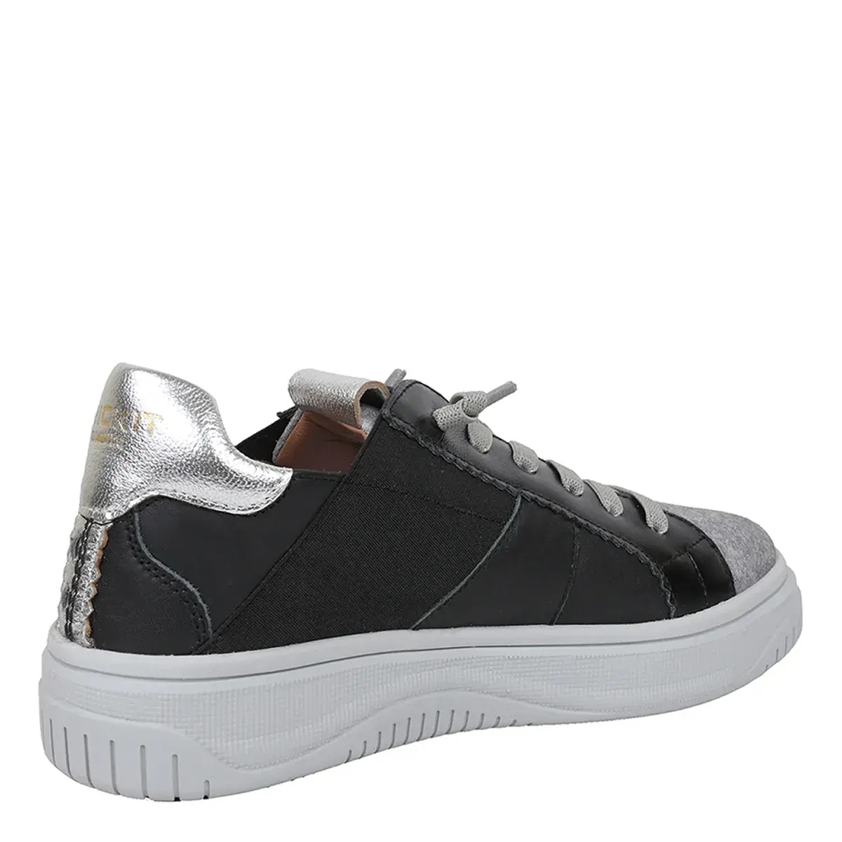 Zweifarbige Leder-Sneakers
