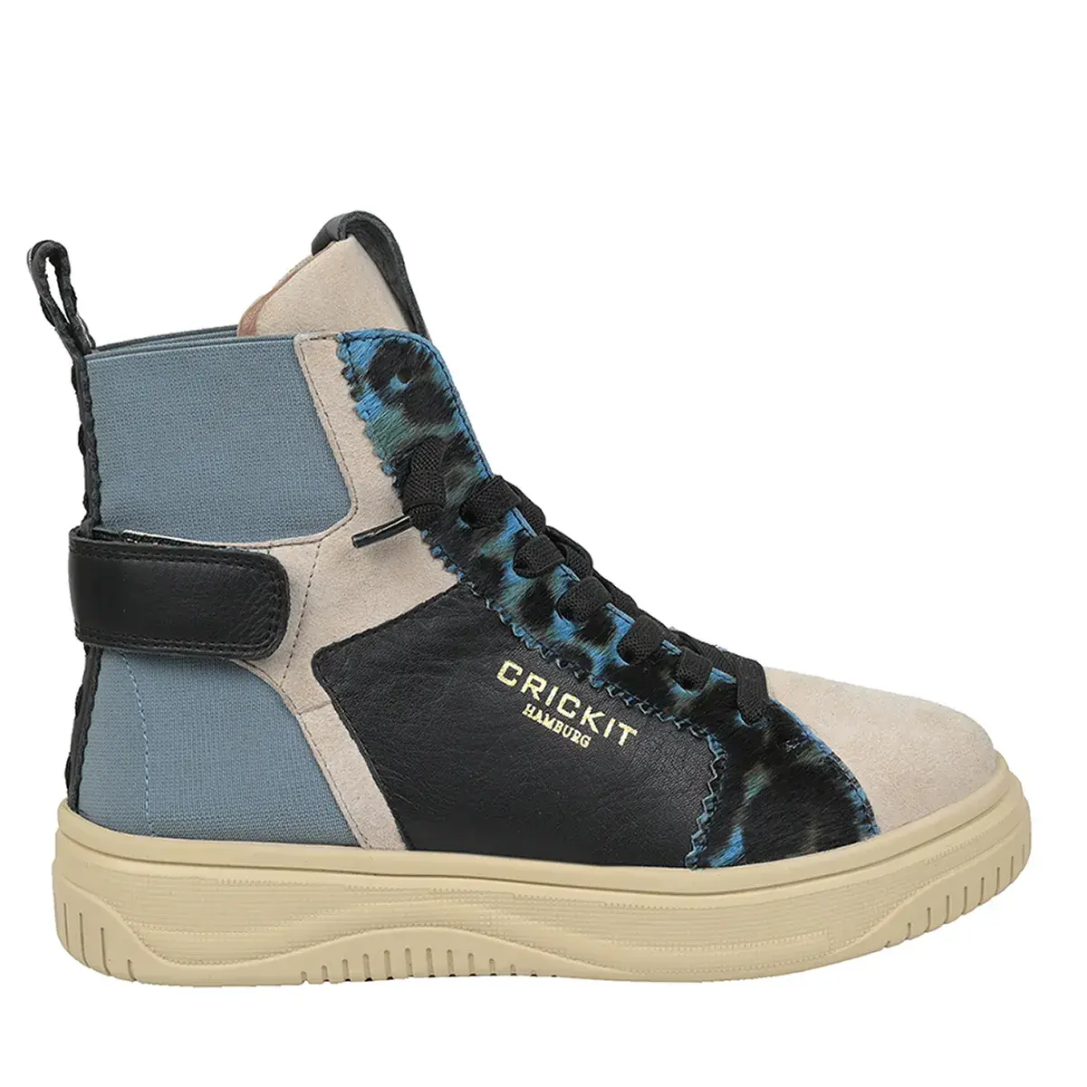 High-Top Fashion Sneaker mit Leopardenmuster