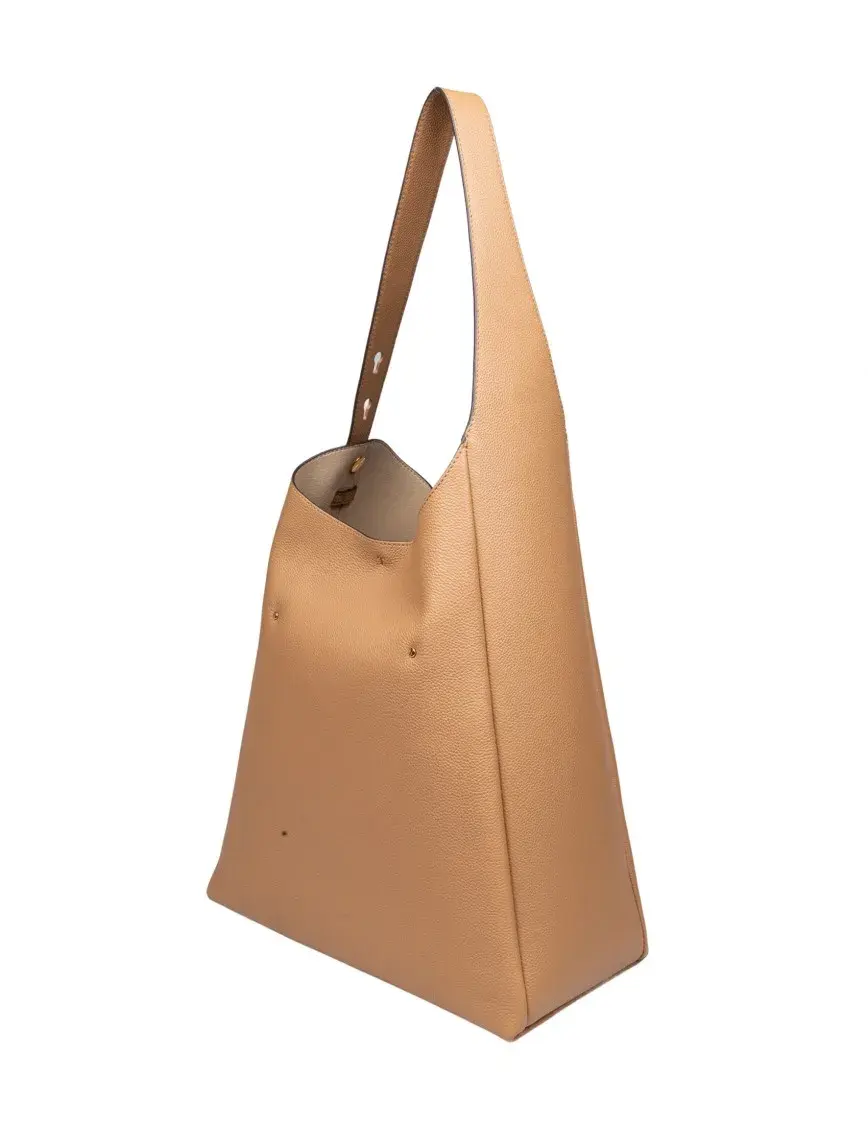 Elegante Hobo-Schultertasche aus Leder