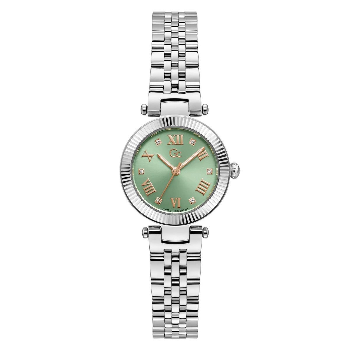 Elegante Damenuhr mit Silberarmband