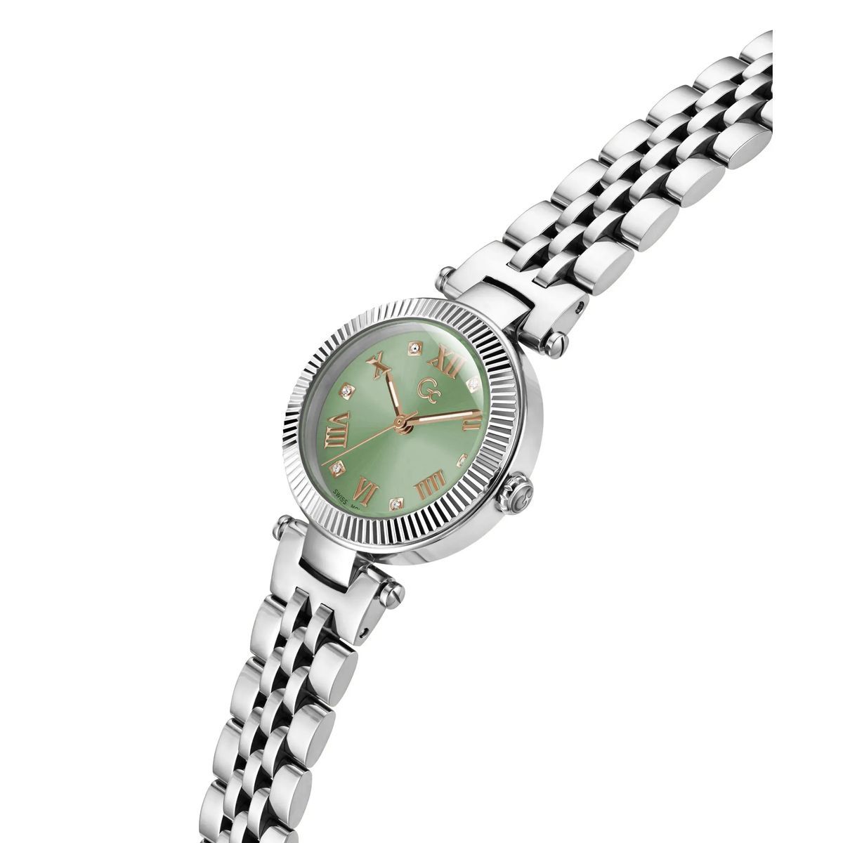 Elegante Damenuhr mit Silberarmband