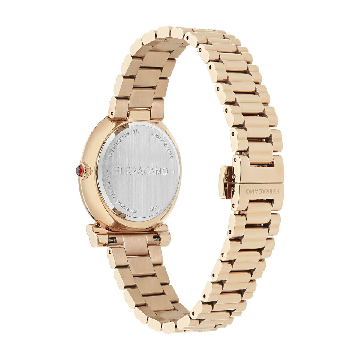 Elegante roségoldene Analog Uhr