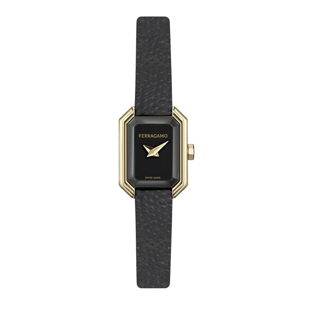 Rechteckige Crystal Tank Petite Uhr