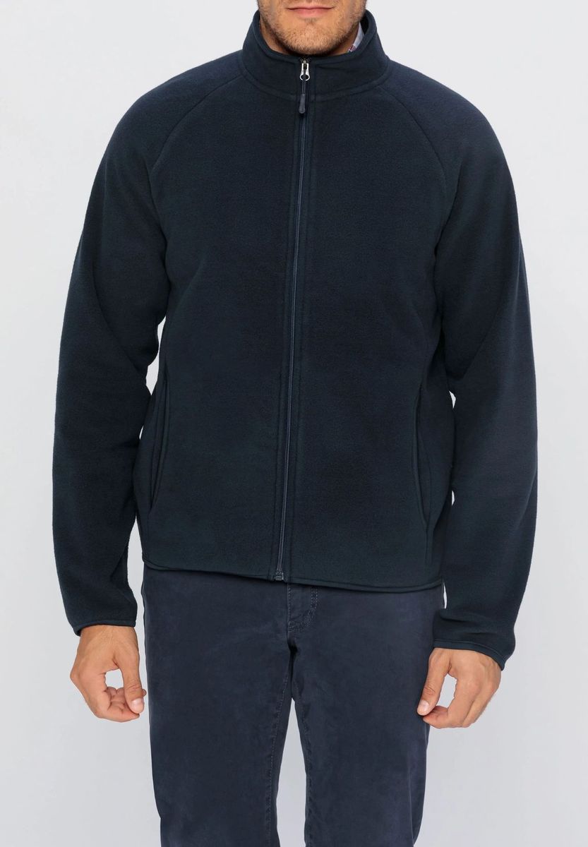 Herren Klassische Fleece-Jacke mit Reißverschluss