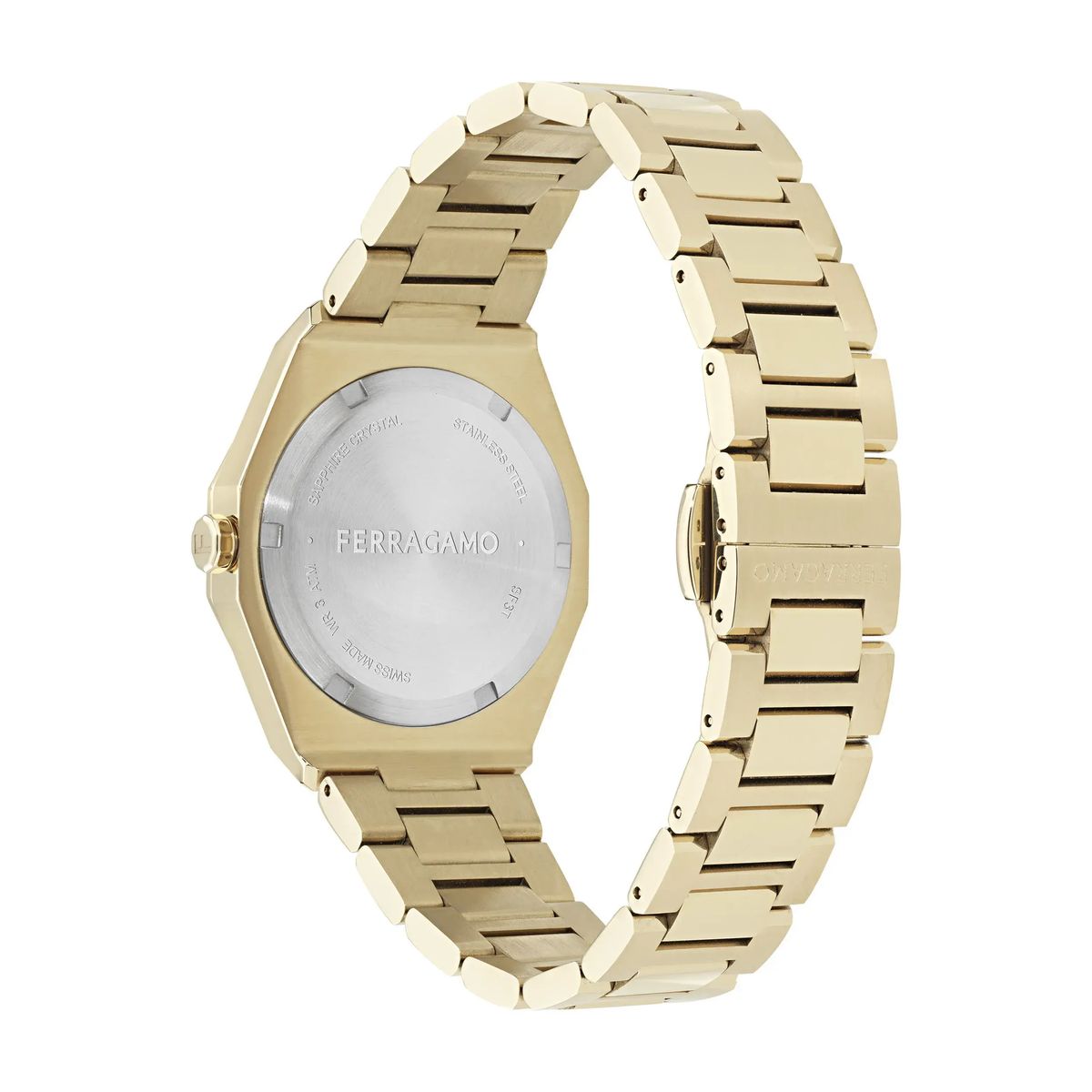 Damen Versilia achteckige goldene Uhr