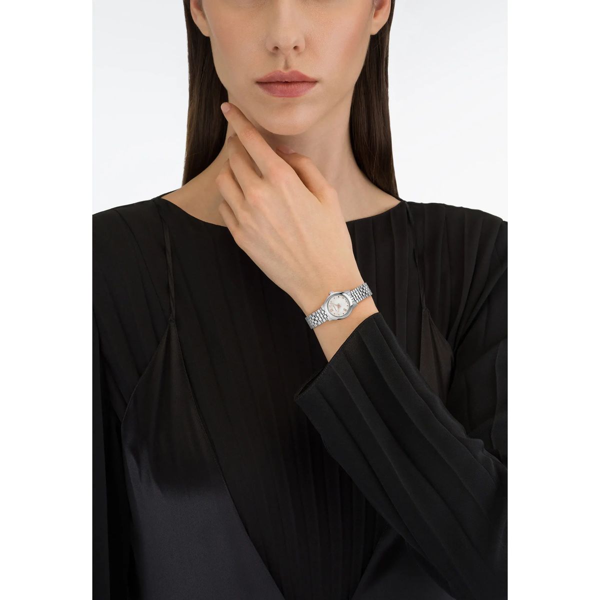 Silberne Ferragamo Duo Mini Uhr