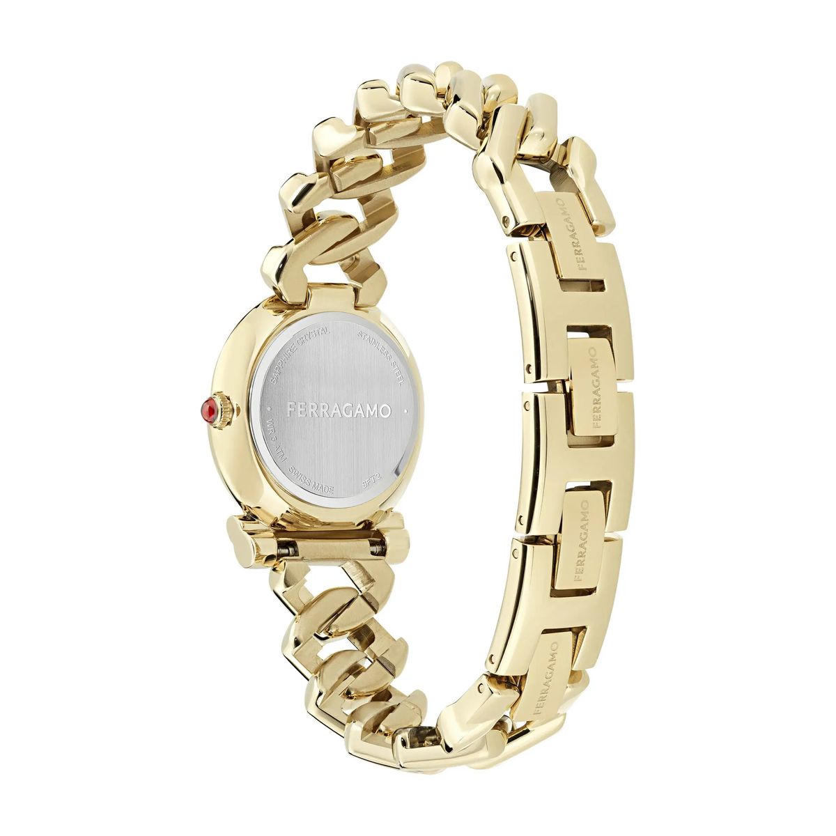 Goldene Gliederarmband Quarz Analoguhr