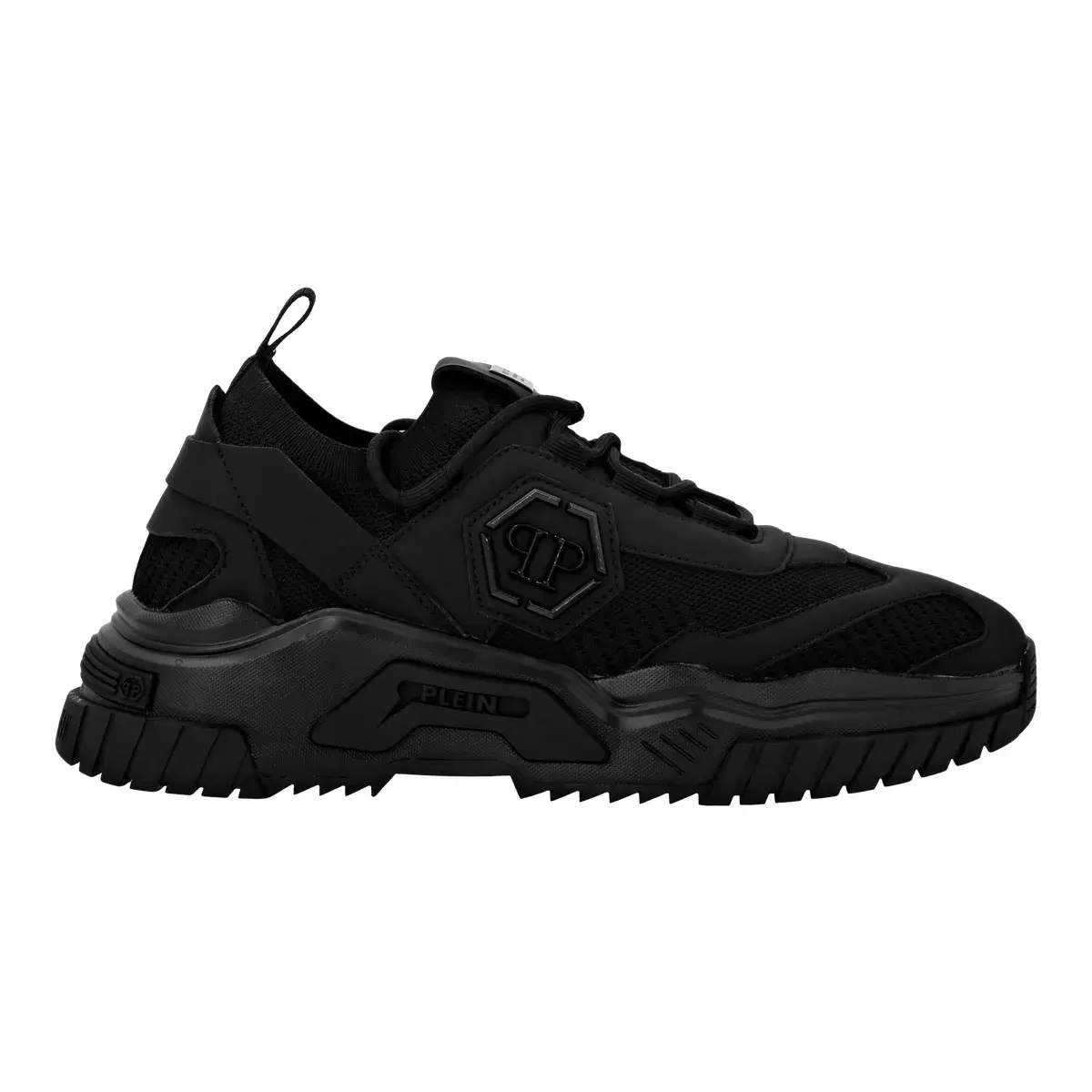 Schlanker, schwarzer Predator Lauf-Sneaker