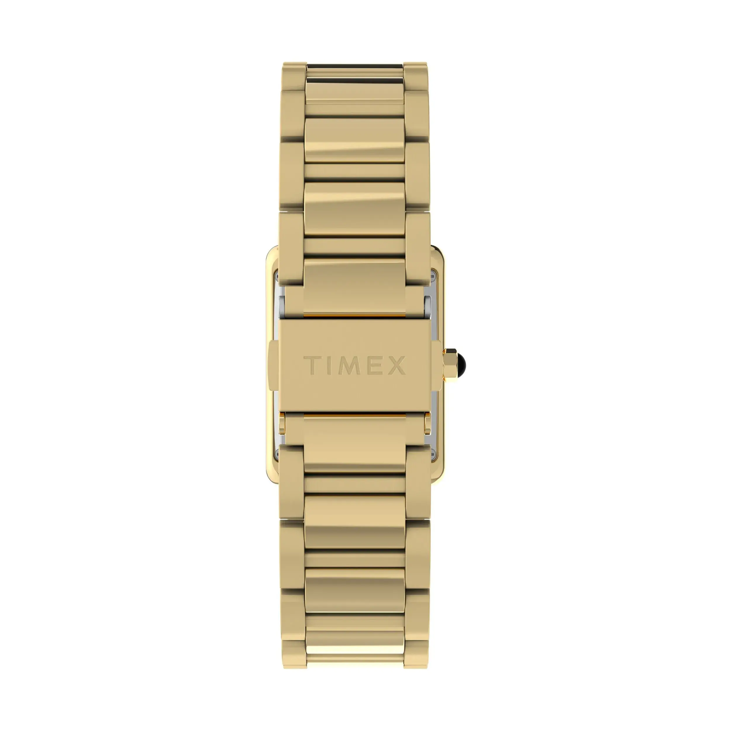 Elegante goldfarbene Uhr mit grünem Zifferblatt