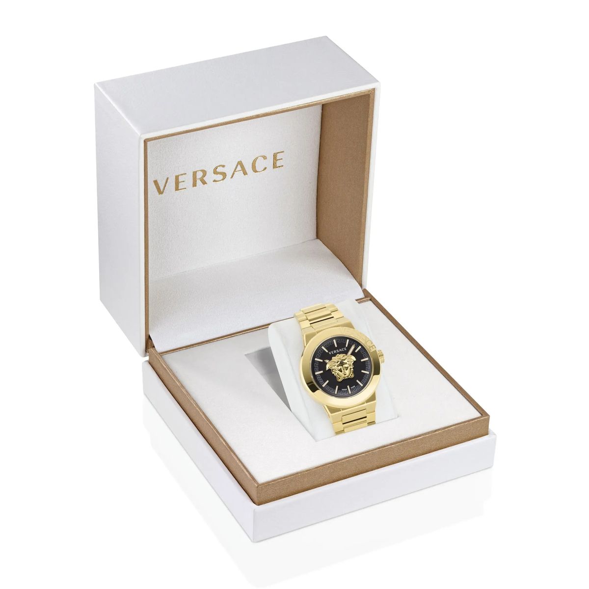 Medusa Infinite Goldfarbene Uhr