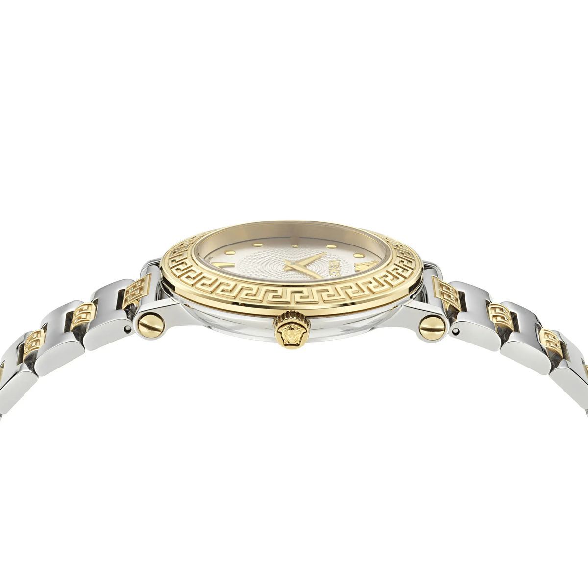 Elegante zweifarbige Greca Sphere Uhr