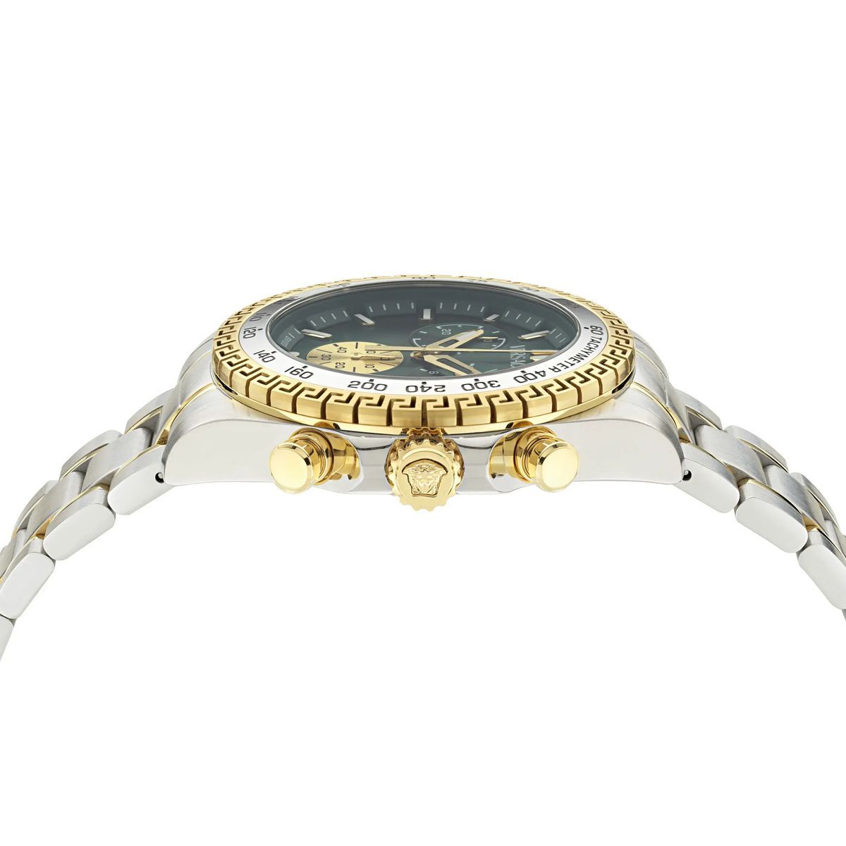 Elegante Chronographenuhr mit Greca-Lünette