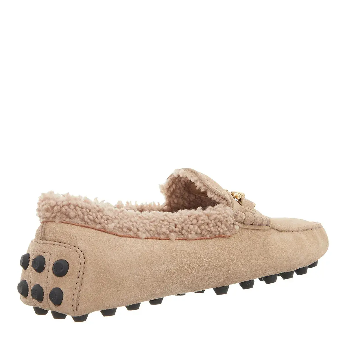 Wildleder Shearling-gefütterte Driving Loafer