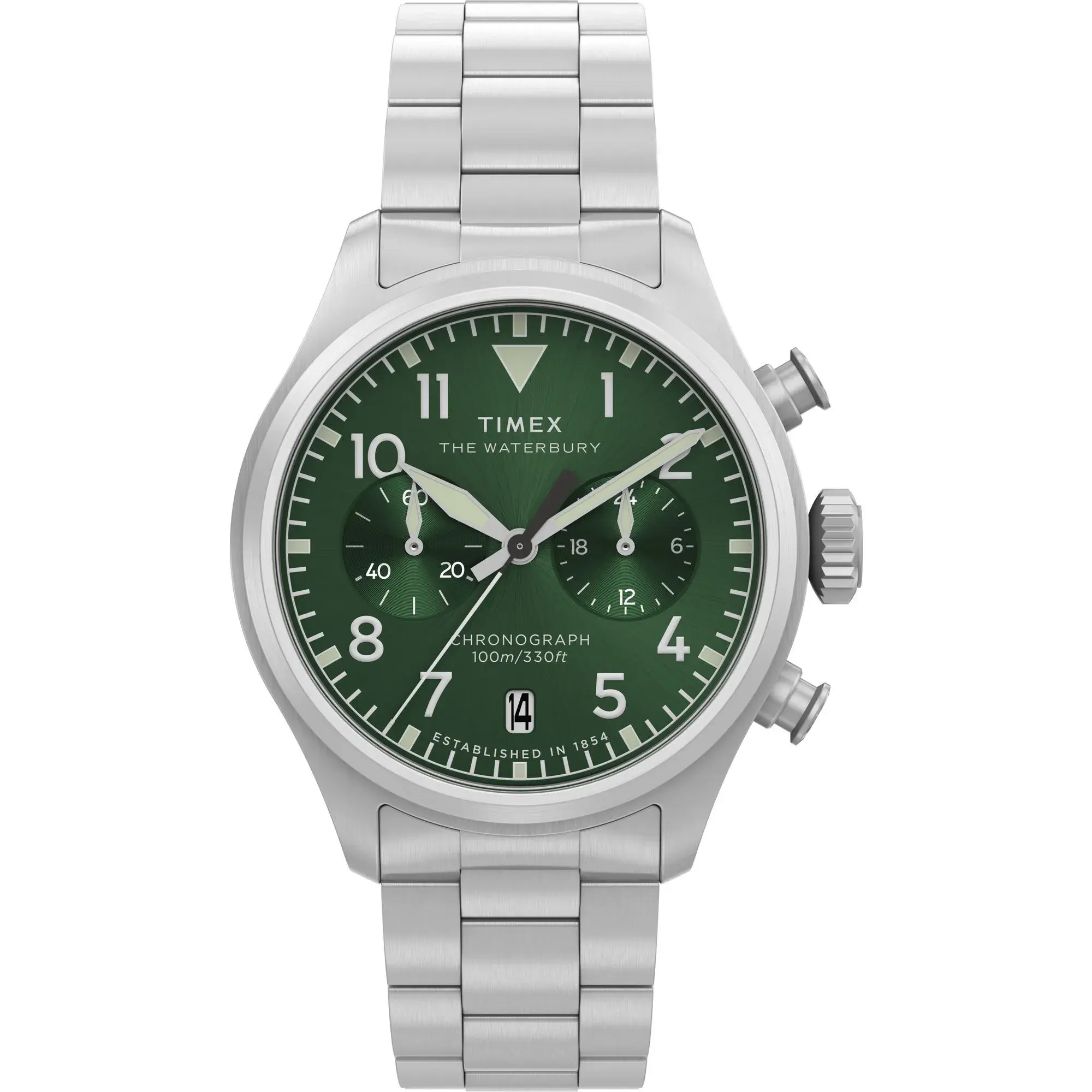 Waterbury Ace Chronograph Silberfarbene Uhr
