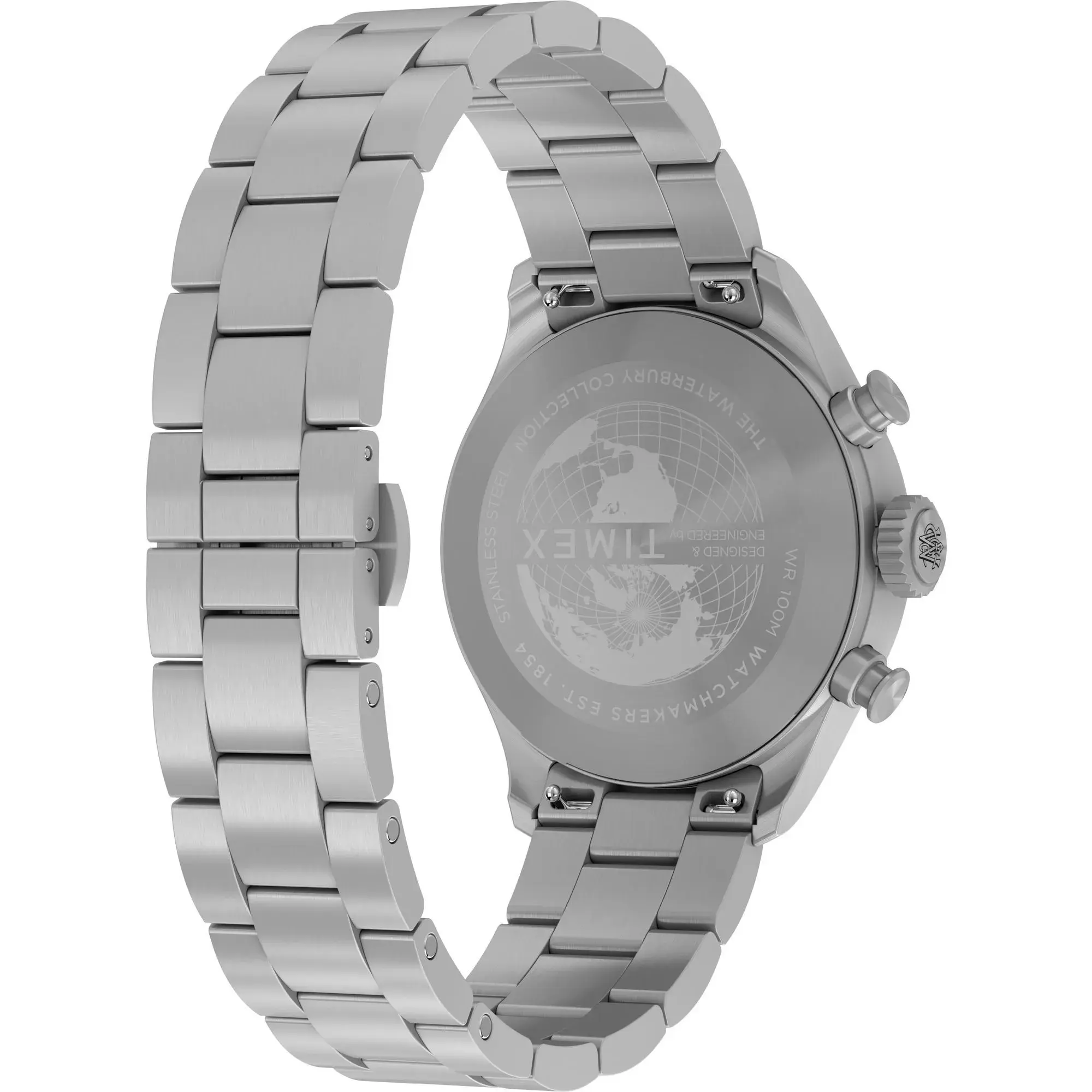 Waterbury Ace Chronograph Silberfarbene Uhr