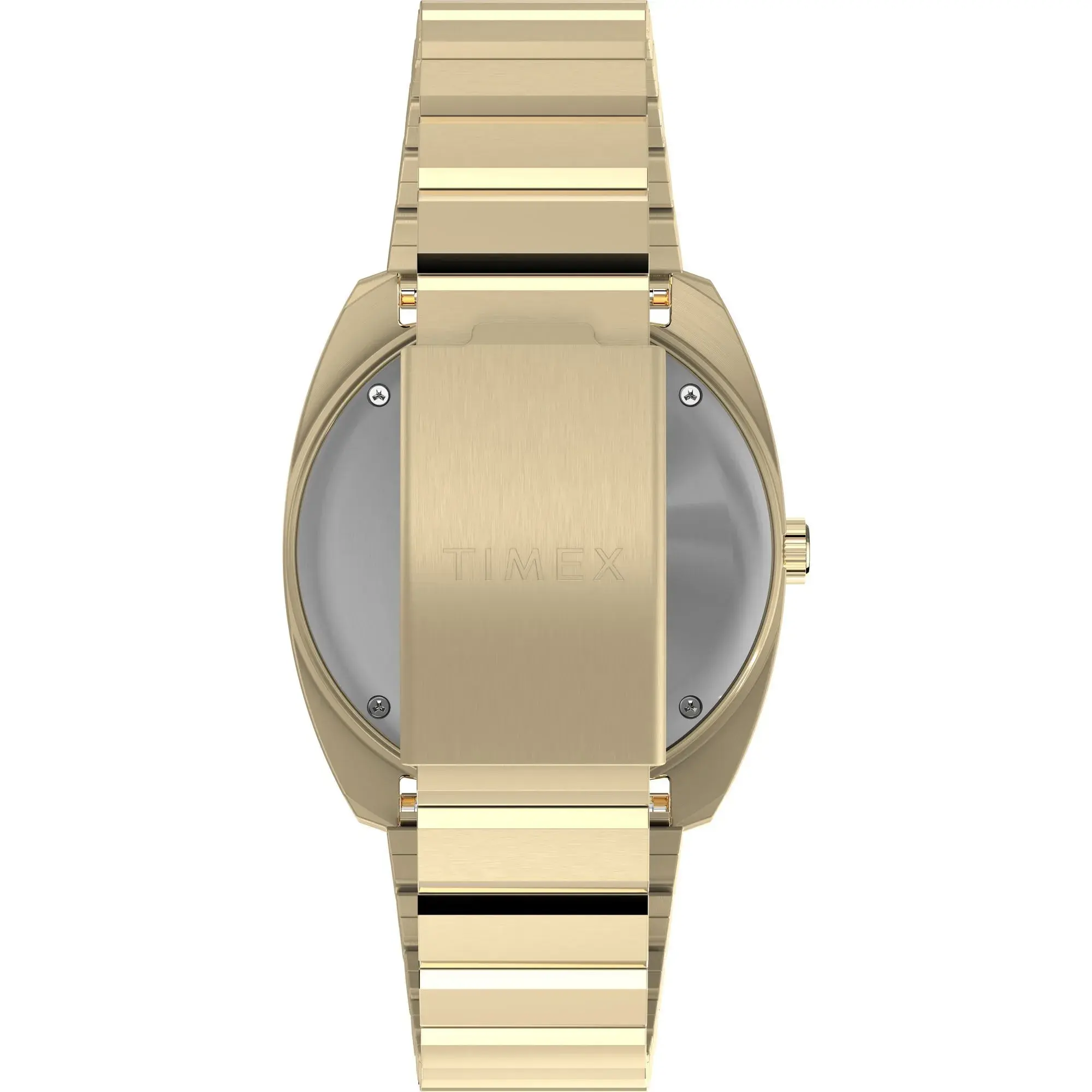Goldfarbene Tag-Datum-Uhr