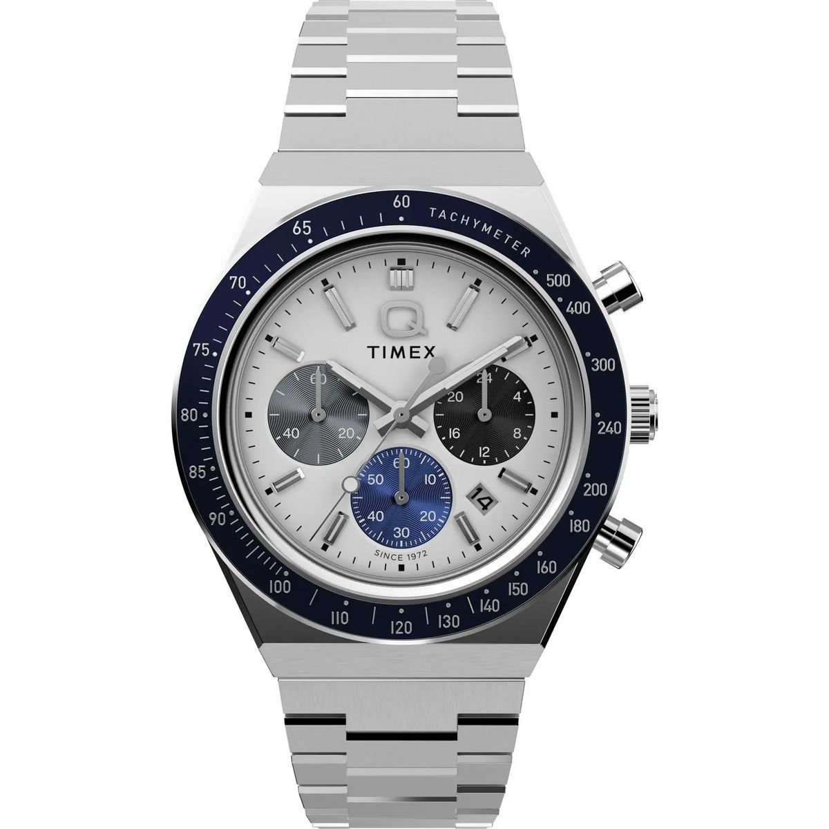 Vintage-inspirierte Chronographenuhr mit Tachymeter