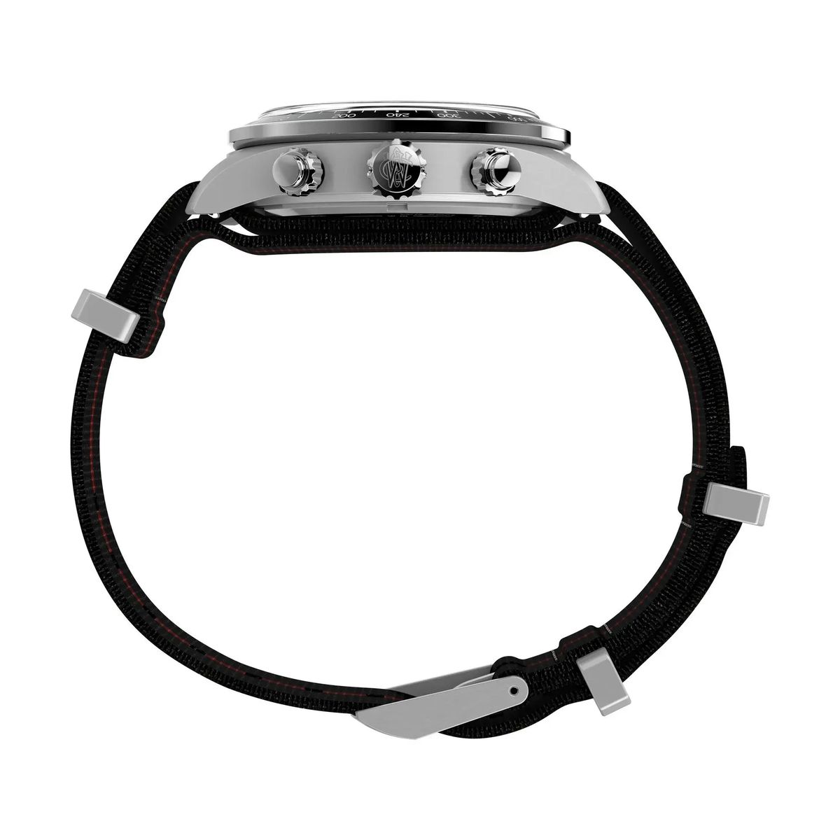 Klassische Chronographenuhr mit Stoffarmband