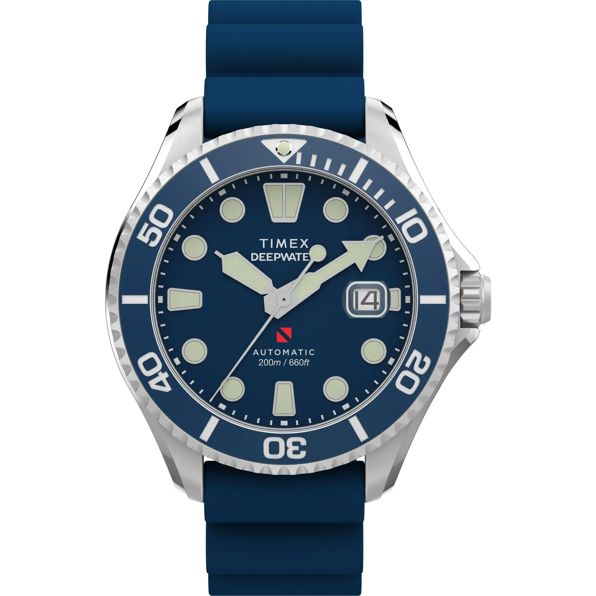 Blaue Automatikuhr Deepwater Meridian