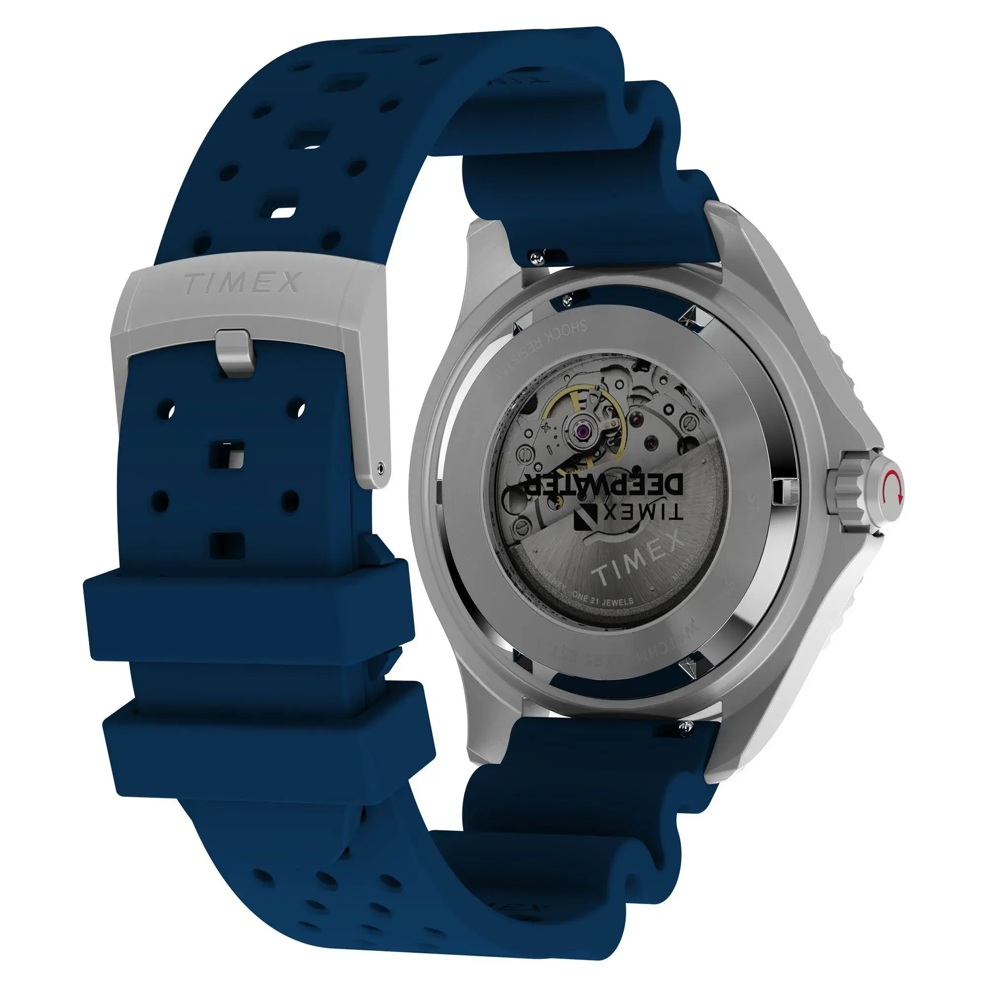 Blaue Automatikuhr Deepwater Meridian