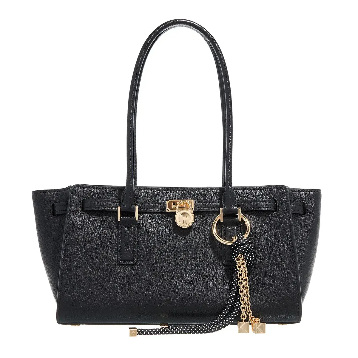 Strukturierte Leder Handtasche mit Griff