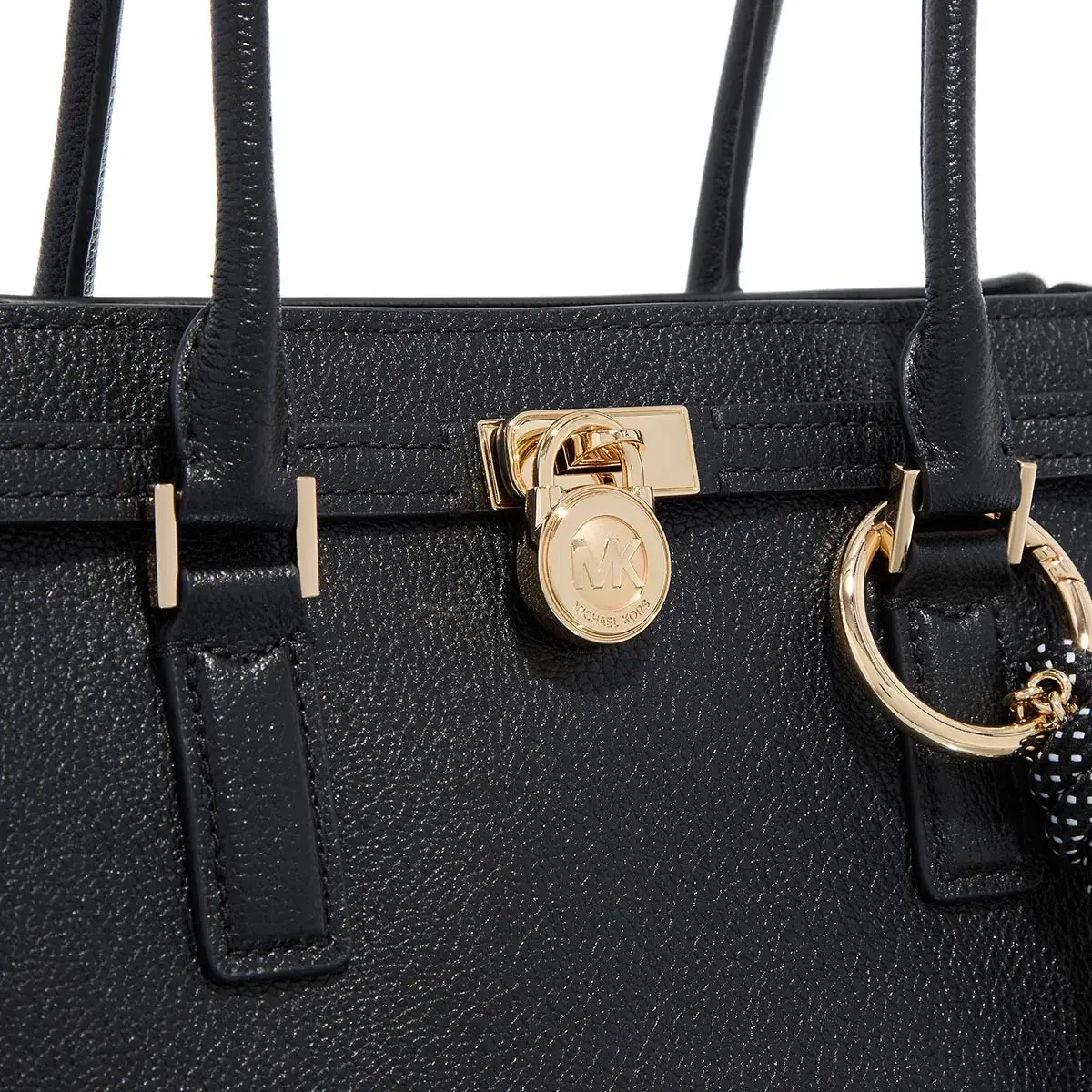 Strukturierte Leder Handtasche mit Griff