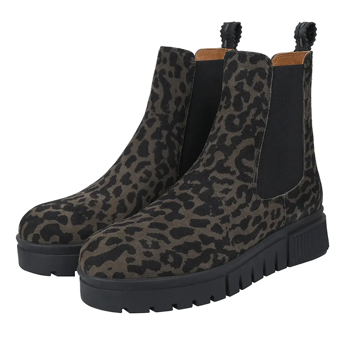 Chelsea Stiefeletten mit Leopardenmuster