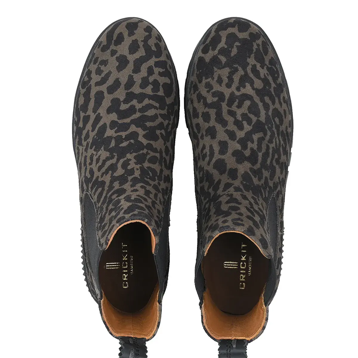 Chelsea Stiefeletten mit Leopardenmuster